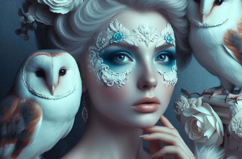 Woman With White Owls